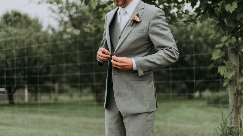 A man wearing an elegant suit